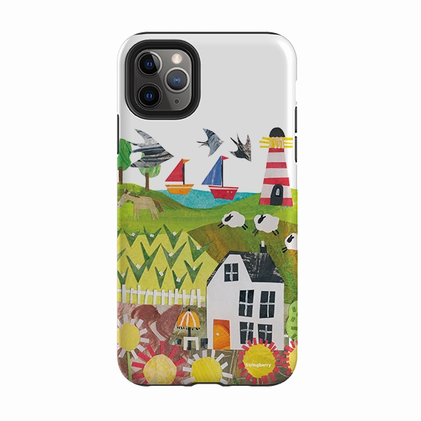 iPhone Tough Case - Countryscape I By Tracey English Durable Edge Layer Premium Style