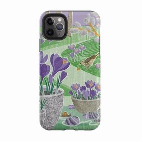 Drop Protection iPhone Tough Case - Crocus By Liane Payne