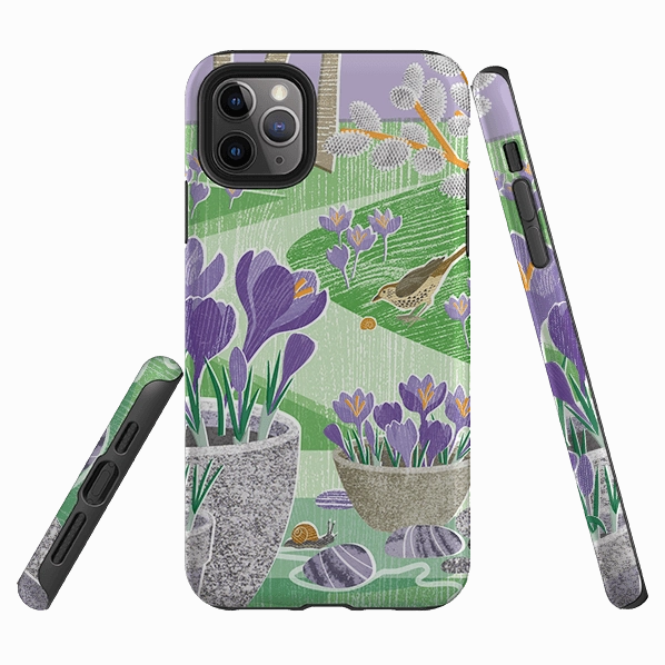 iPhone Tough Case - Crocus By Liane Payne Shock Layer Gloss Layer