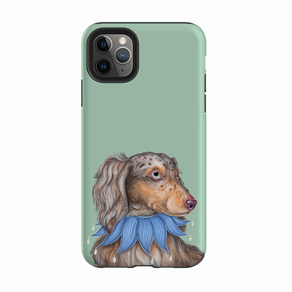 iPhone Tough Case - Dachshund By Catherine Rowe Ergonomic Texture