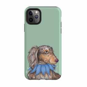 iPhone Tough Case - Dachshund By Catherine Rowe Ergonomic Texture