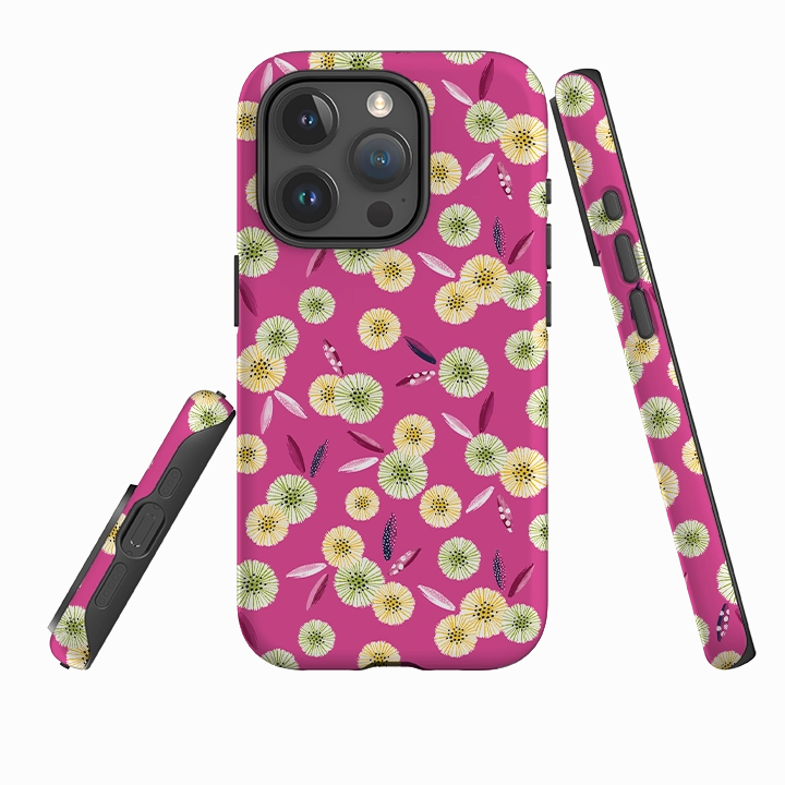 iPhone Tough Case - Daisy III By Ali Brookes Trendy Finish Light Edge