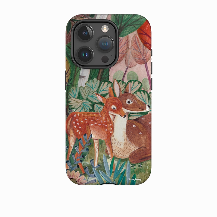 Hybrid Material iPhone Tough Case - Deer By Caroline Bonne Muller