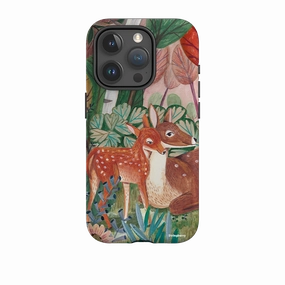 Smooth Pattern Design Stylish grip iPhone Tough Case - Deer By Caroline Bonne Muller