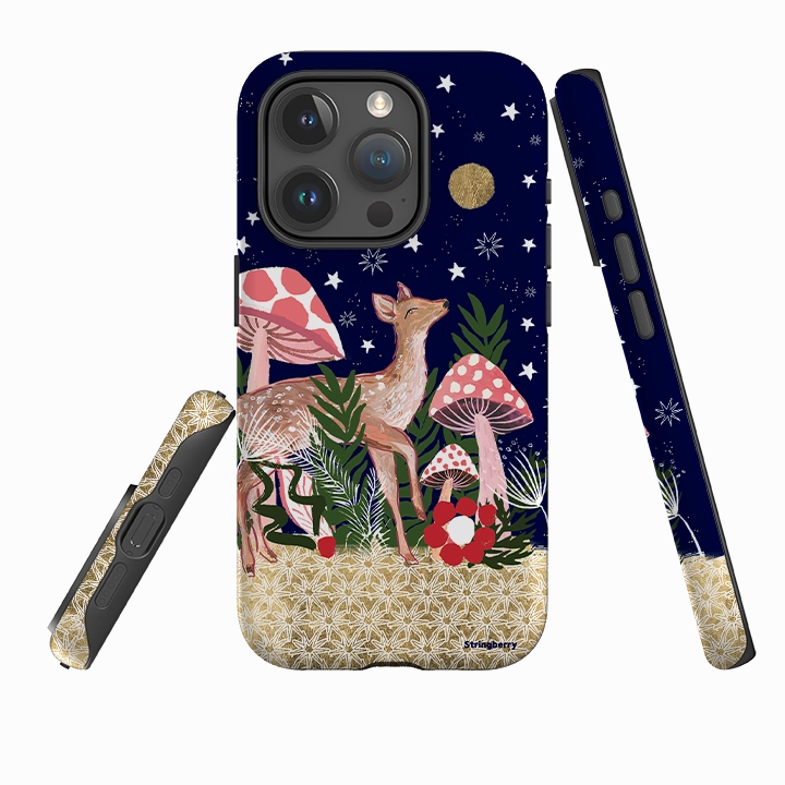 iPhone Tough Case - Deer By Emma Frances Grant Premium Pattern Design