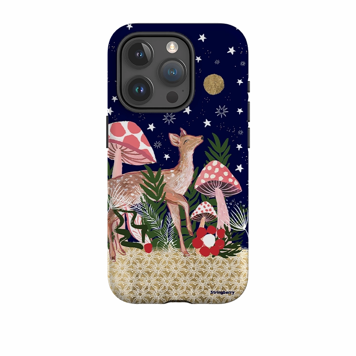 iPhone Tough Case - Deer By Emma Frances Grant Textured Finish
