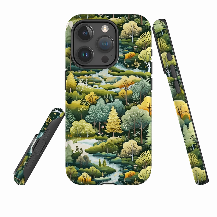 iPhone Tough Case - Dodd Wood Vibrant Finish Protective Edge