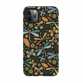 Light Edge Vivid Design Texture iPhone Tough Case - Dragonflies By Suzy Taylor