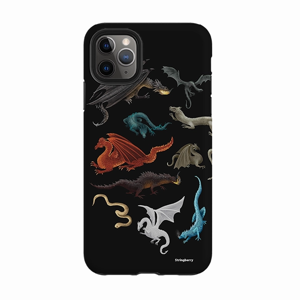 iPhone Tough Case - Dragons, Wyverns, Wyrms By Anna Stead Scratch Resistant