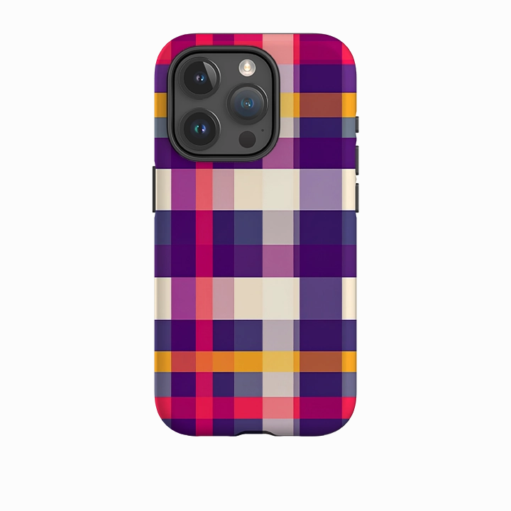 Impact shield iPhone Tough Case - Durban Gingham