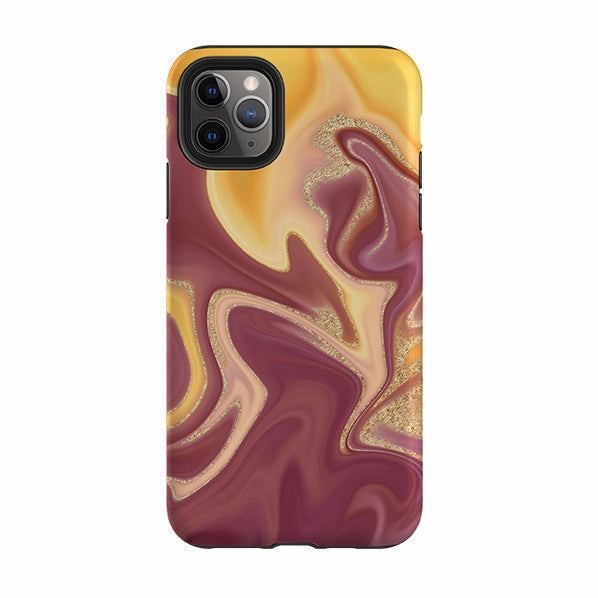 Casual Texture Vibrant Finish iPhone Tough Case - Fall (case does not glitter)