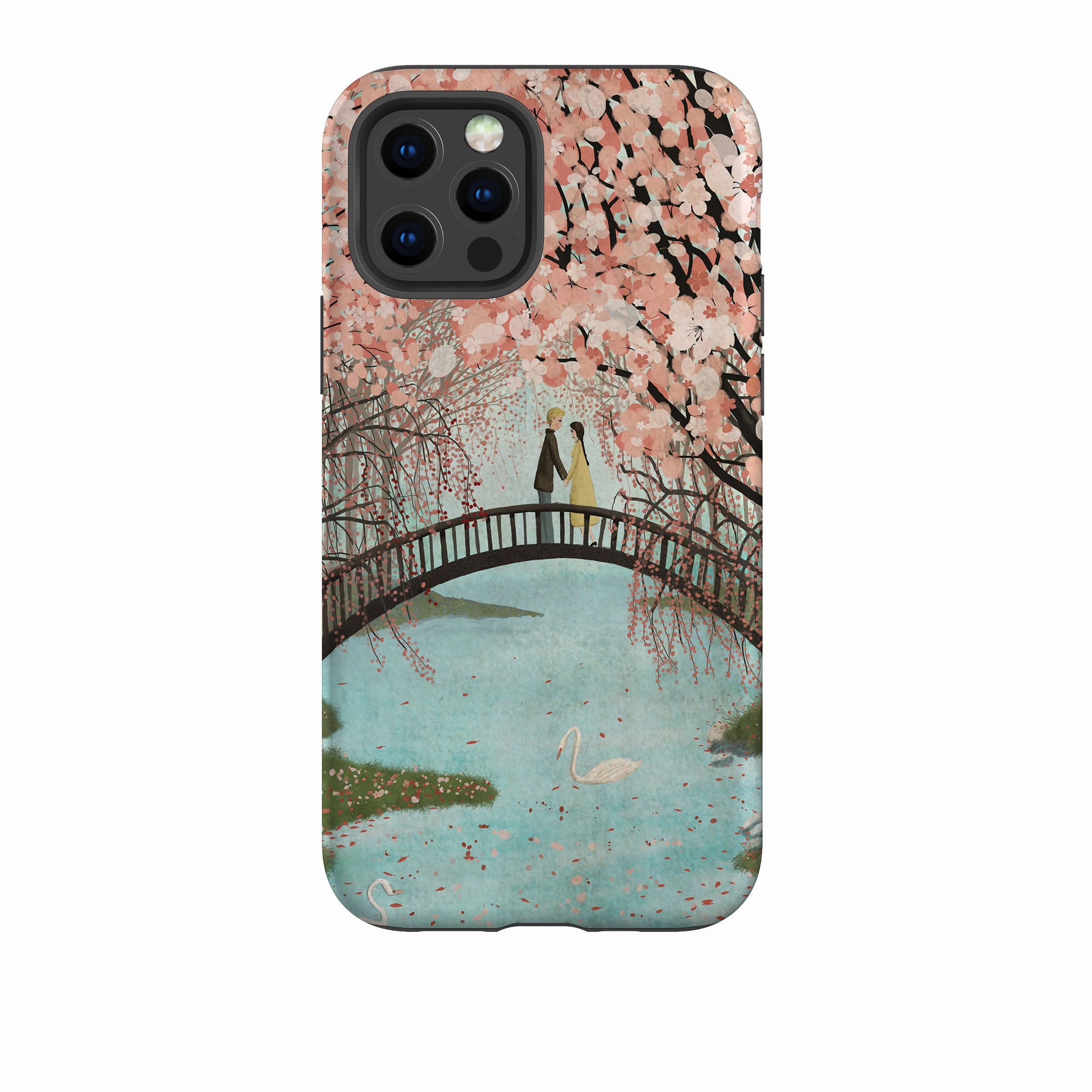 Hybrid Texture Design Hybrid Material Build iPhone Tough Case - Fallin By Maja Lindberg