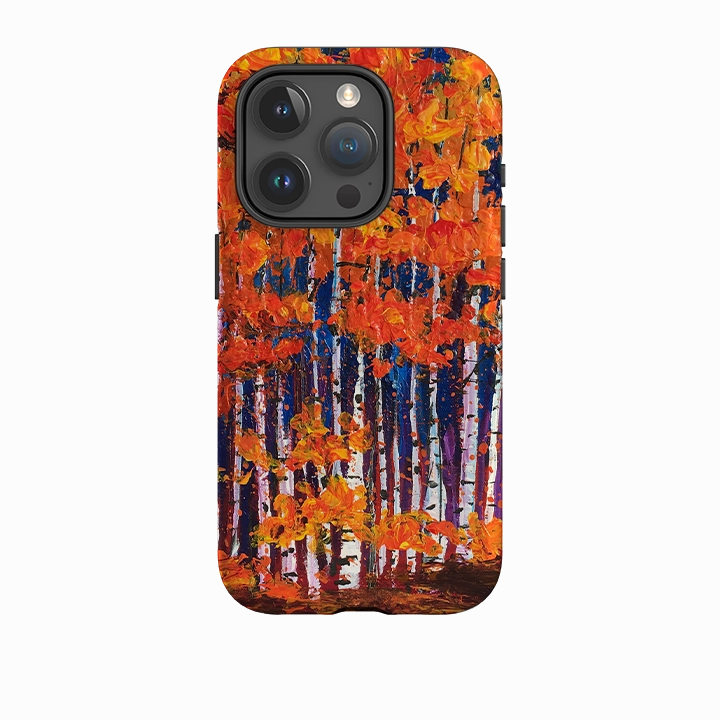 iPhone Tough Case - Falls In The Air By Linda Calvert Jacobson Modern Surface Design