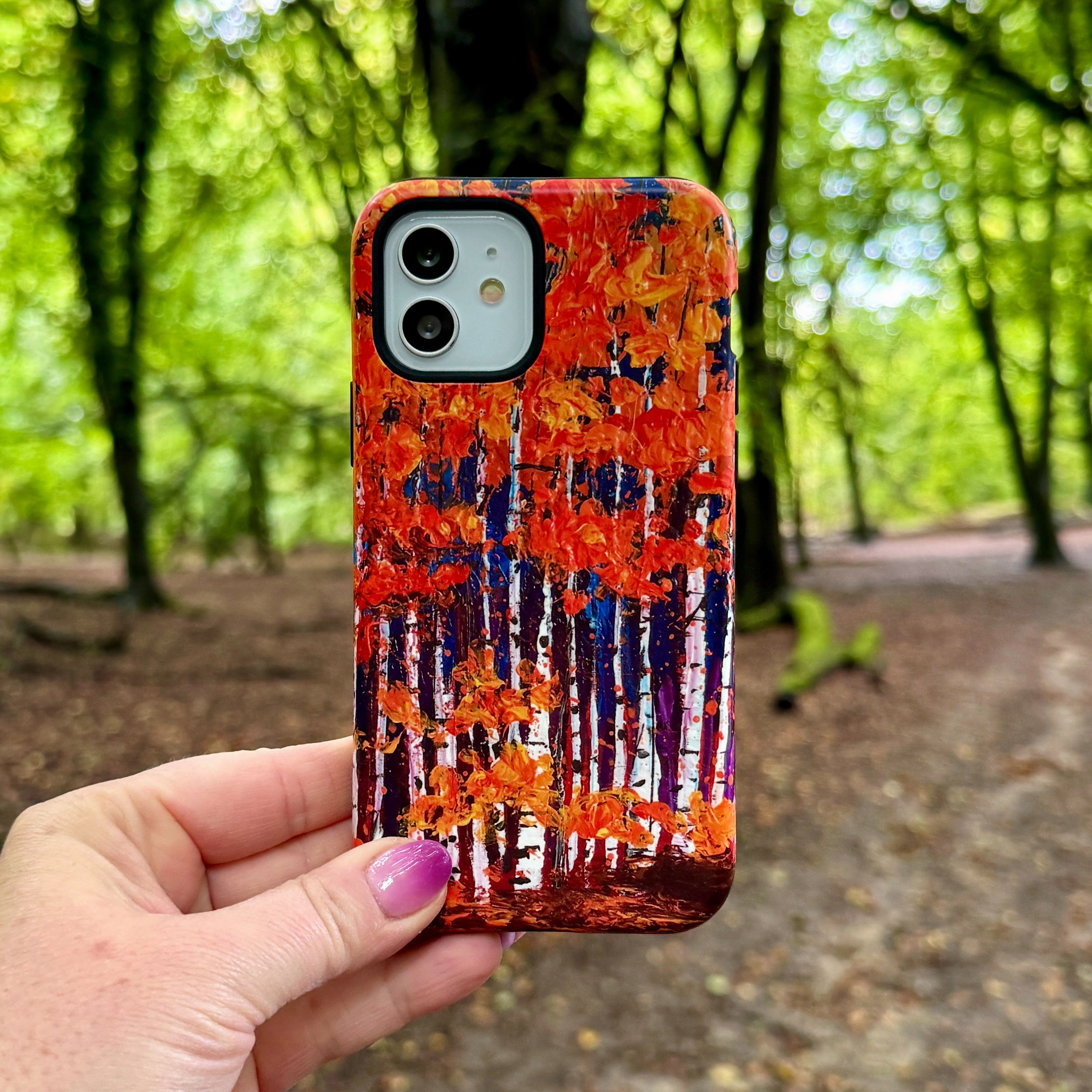 iPhone Tough Case - Falls In The Air By Linda Calvert Jacobson Stylish Finish