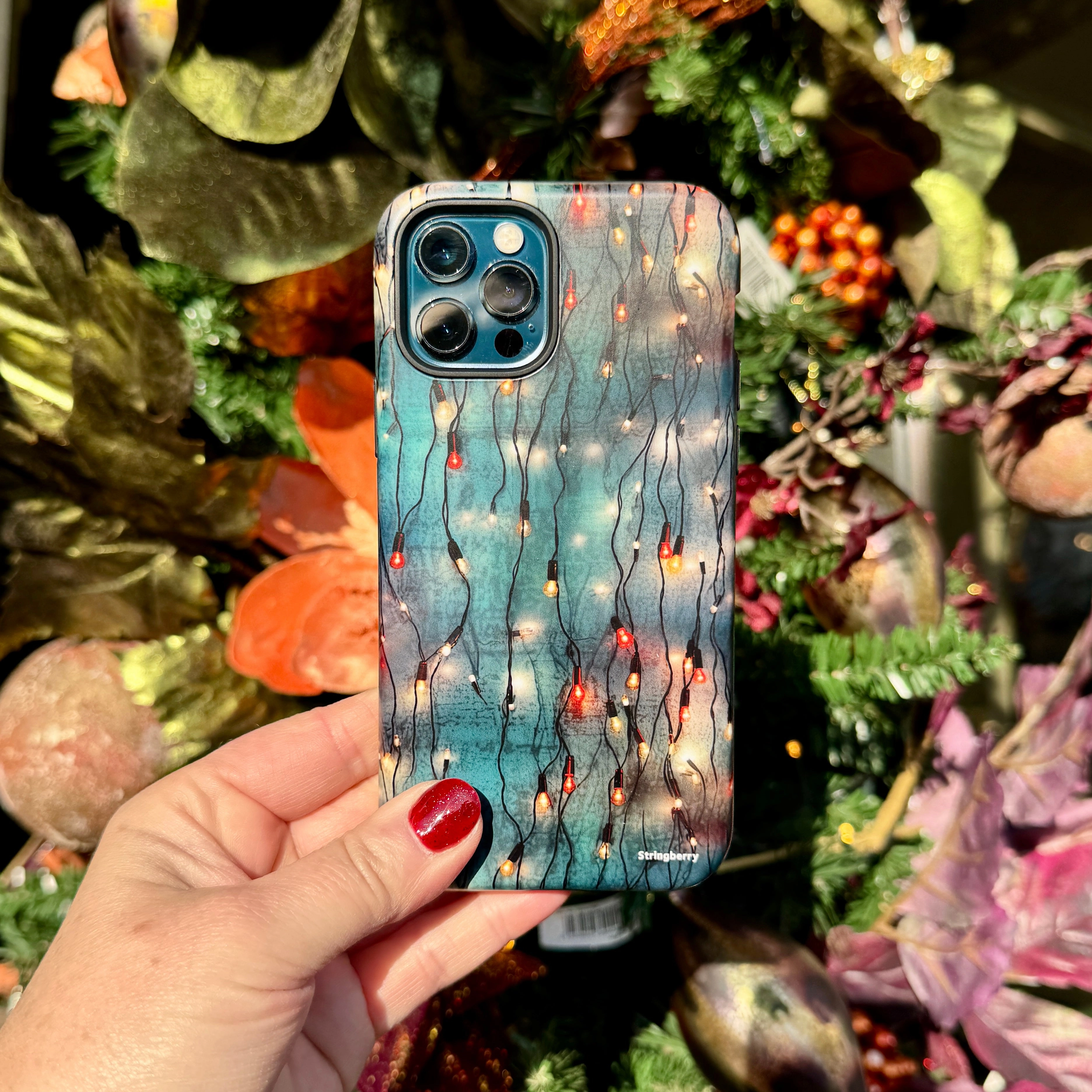 Smooth Finish iPhone Tough Case - Festive Lights