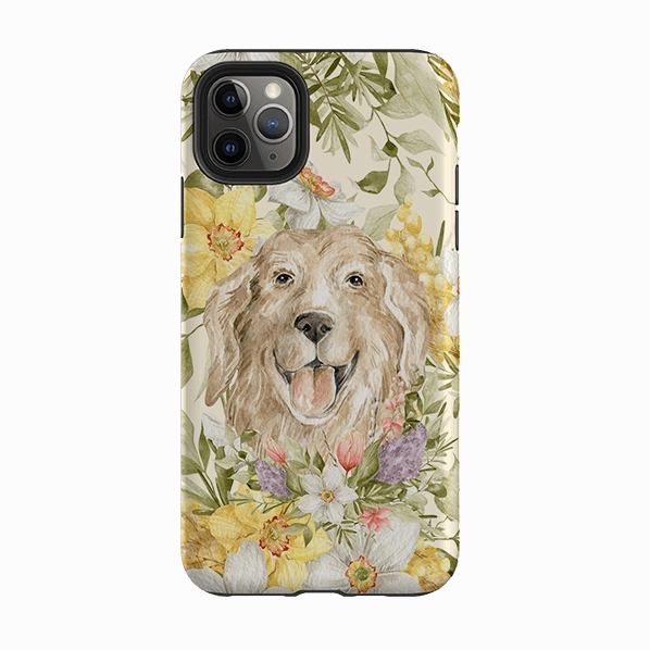 Modern Look Modern Texture Look iPhone Tough Case - Floral Dog