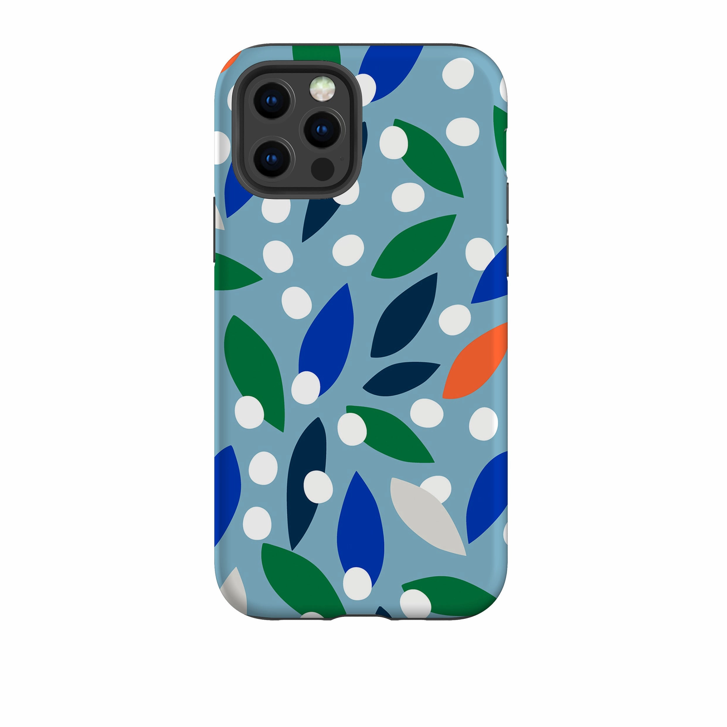 iPhone Tough Case - Floral Drops Travel Essential Luxury Texture