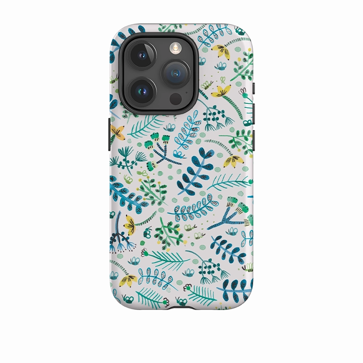 Slim Texture Outdoor Use iPhone Tough Case - Florecitas By Gabriela Larios