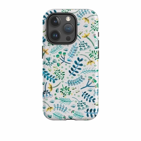 Slim Texture Outdoor Use iPhone Tough Case - Florecitas By Gabriela Larios