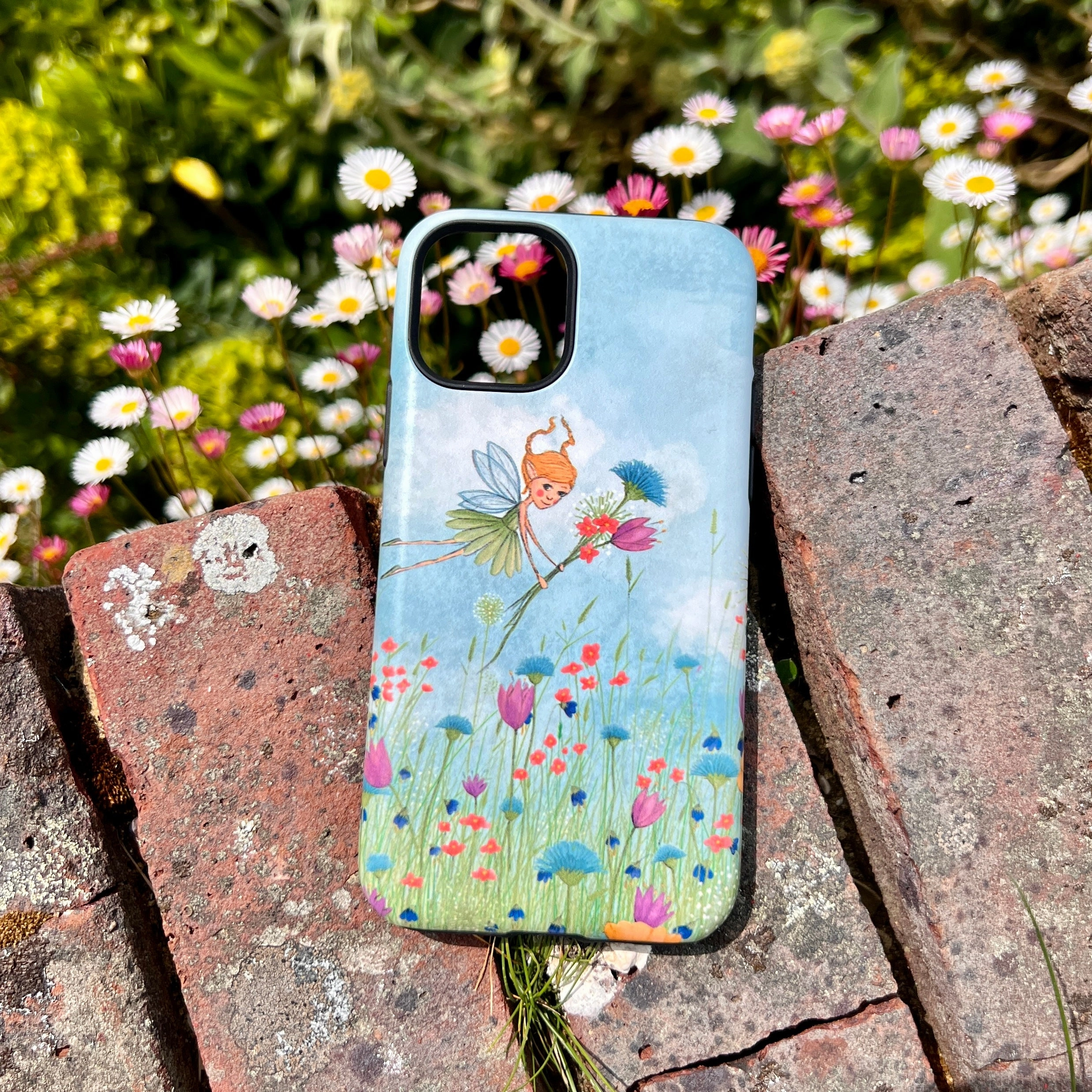 iPhone Tough Case - Flower Fairy By Maja Lindberg Luxury Finish Texture
