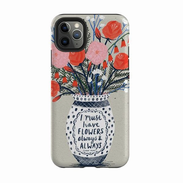 iPhone Tough Case - Flowers Always By Lee Foster Wilson Magnetic Mount Premium Surface Texture