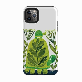 iPhone Tough Case - Folk Tortoise By Tracey English Trendy Design Strong Shell