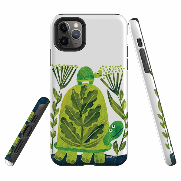 iPhone Tough Case - Folk Tortoise By Tracey English Premium Feel Creative Pattern