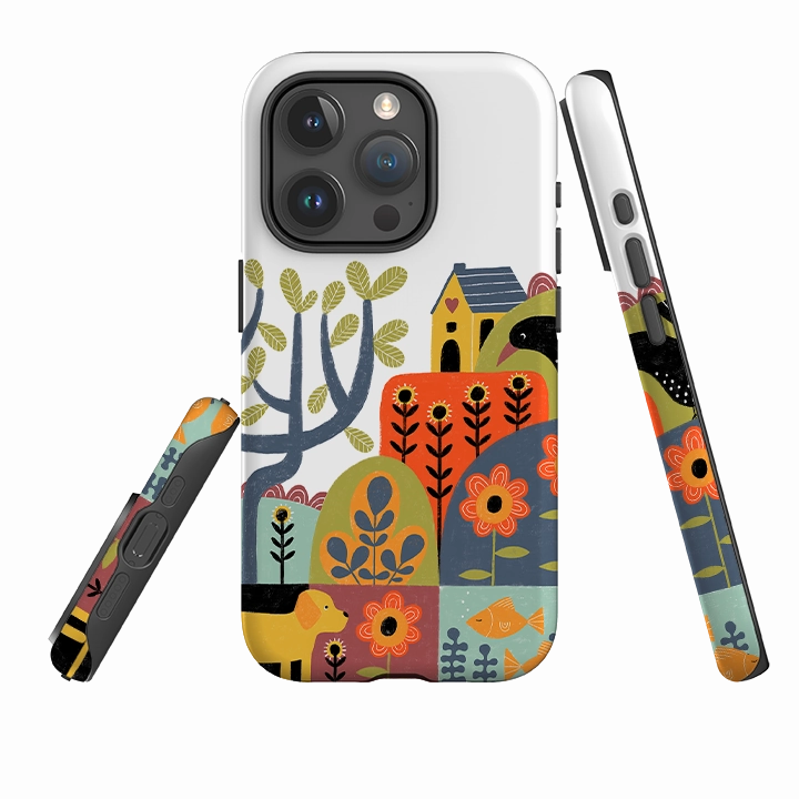 Stylish Grip Texture Modern Grip iPhone Tough Case - Folkscape By Suzy Taylor