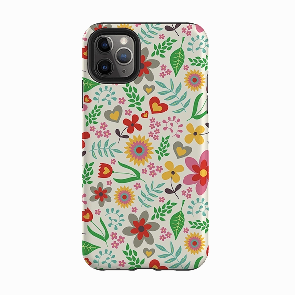 Matte Edge iPhone Tough Case - Folky Floral By Suzy Taylor
