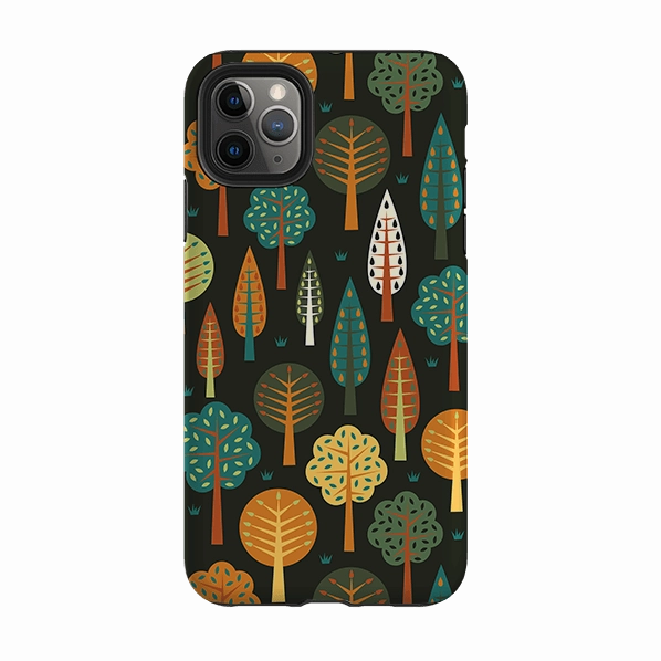 Rugged Feel iPhone Tough Case - Forest Midnight By Suzy Taylor