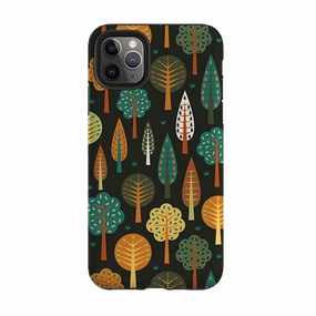 Rugged Feel iPhone Tough Case - Forest Midnight By Suzy Taylor