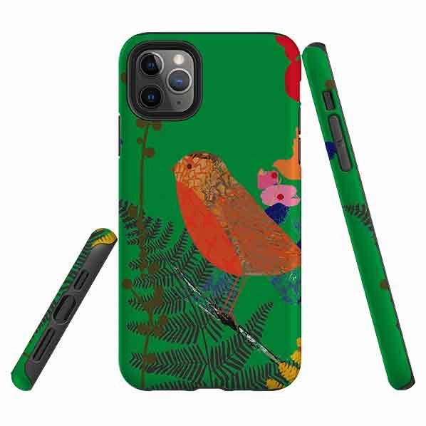 Modern Edge Layer iPhone Tough Case - Forest Robin By Tiffany Lynch