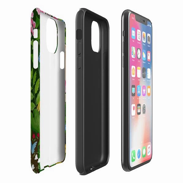 Sleek Finish Elegant Craft iPhone Tough Case - Fox And Foxgloves By Bex Parkin