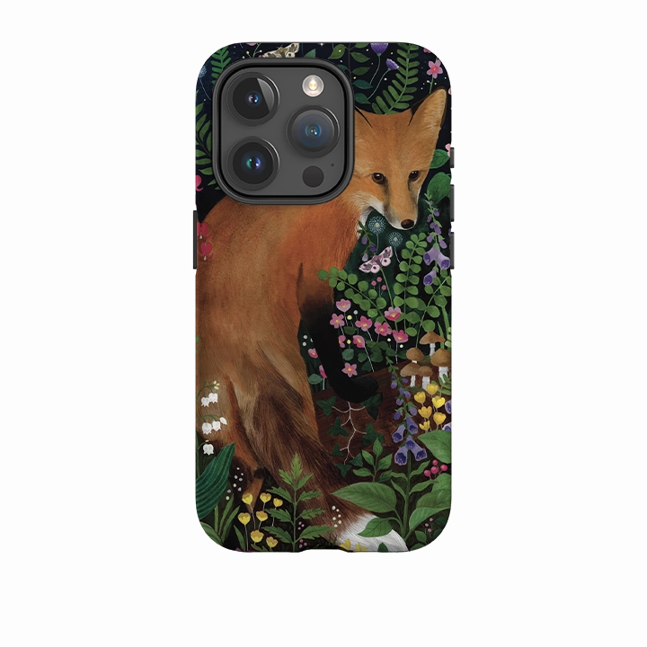 Personal Style Matte Design Texture iPhone Tough Case - Fox At Night By Bex Parkin