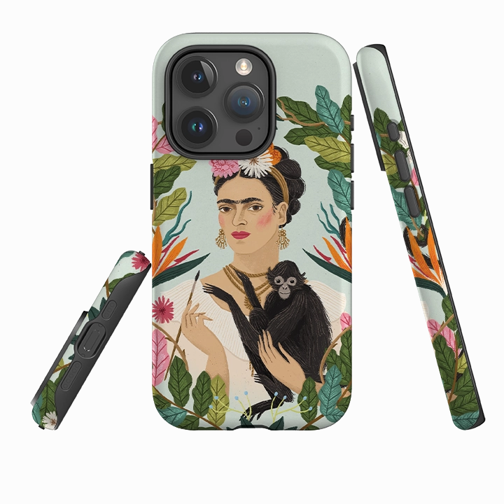 Daily Essential Smooth Grip Layer iPhone Tough Case - Frida Kahlo By Meghann Rader