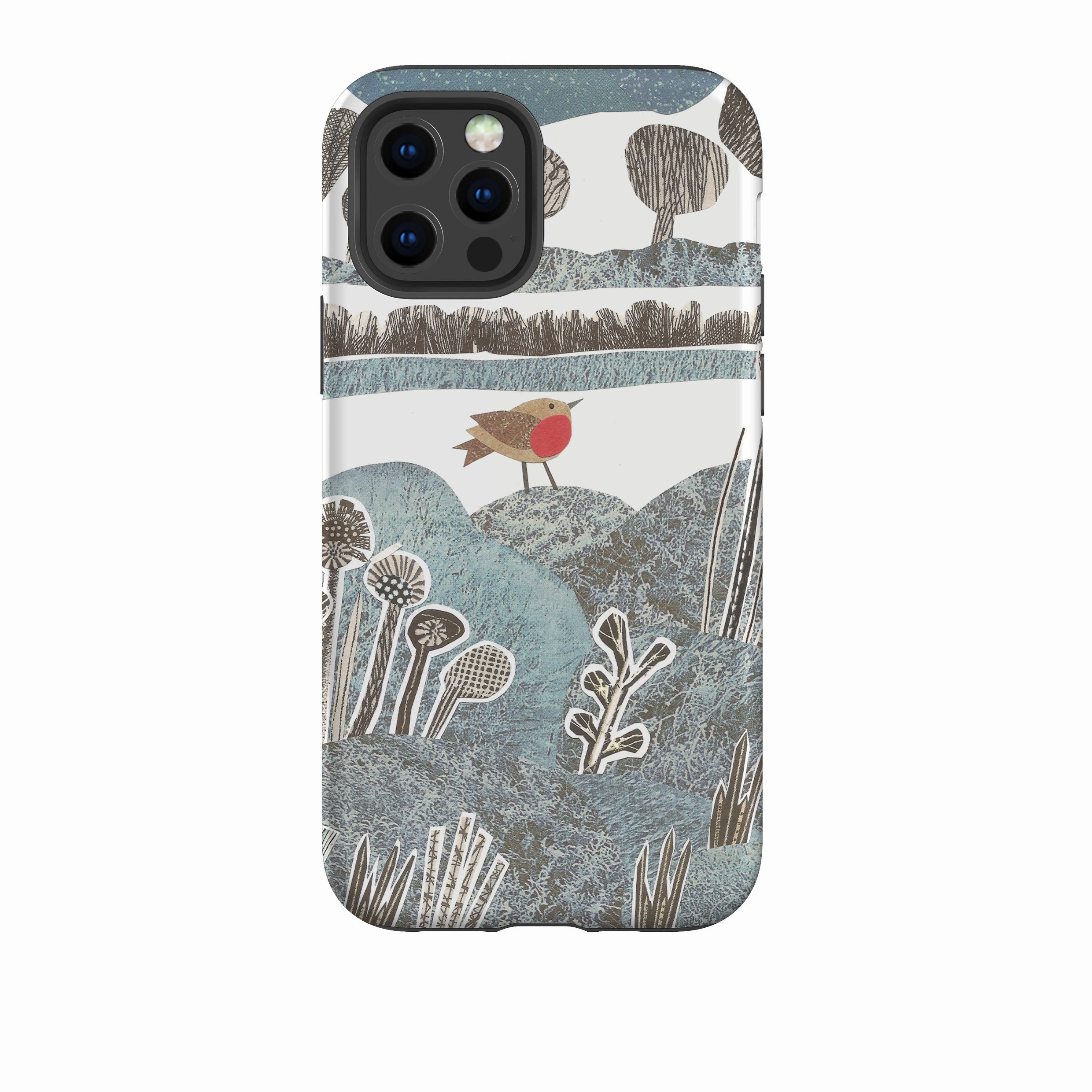 iPhone Tough Case - Frost Robin By Jane Robbins High protection Flexible structure