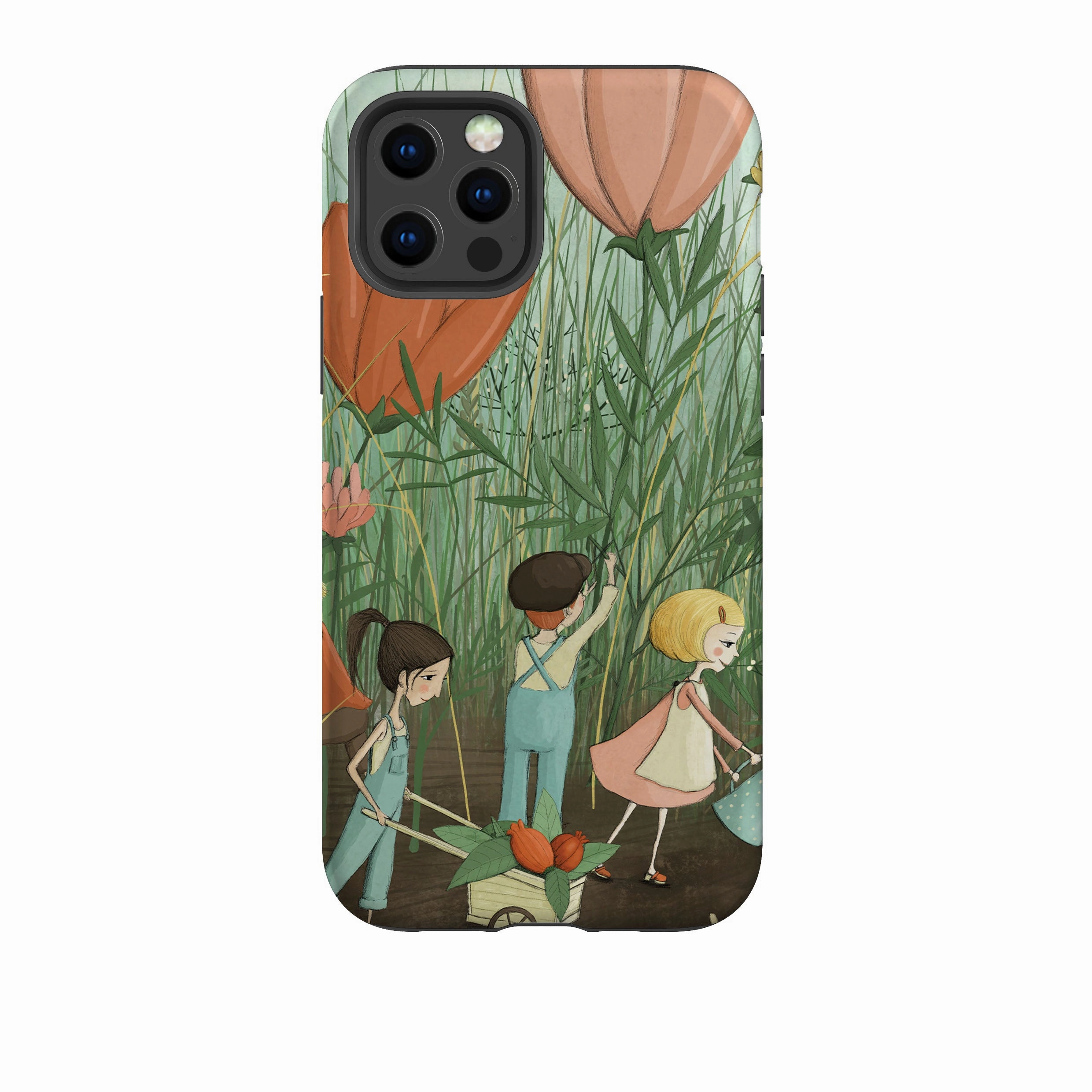 iPhone Tough Case - Garden Day By Maja Lindberg Minimal Feature Premium Look