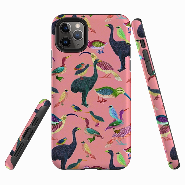 Sleek Detail Trendy Texture Finish iPhone Tough Case - Get Off My Beak By Katherine Quinn