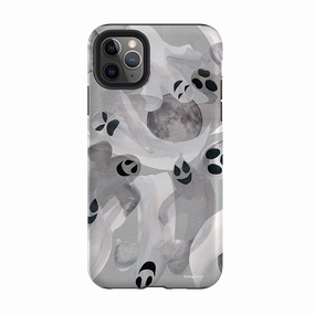 iPhone Tough Case - Ghosts and Moons By Tracey English Minimal Edge Design clean design