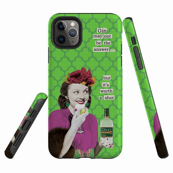 iPhone Tough Case - Gin By Clare Jordan Screen Bumper