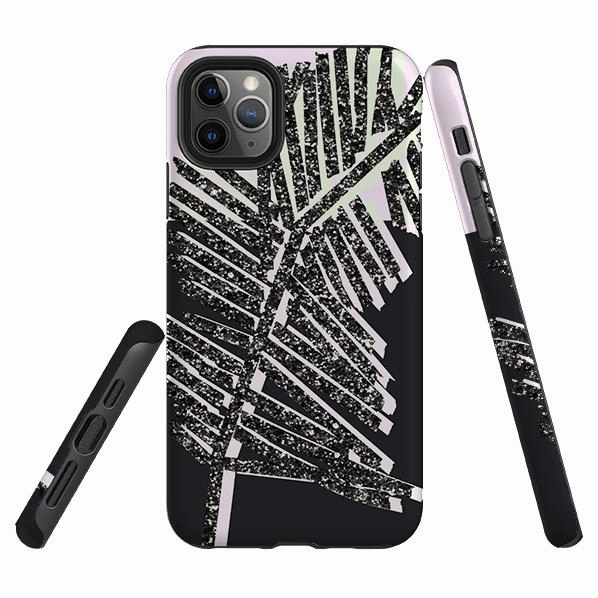 anti fingerprint iPhone Tough Case - Glitter Palm By Kitty Joseph