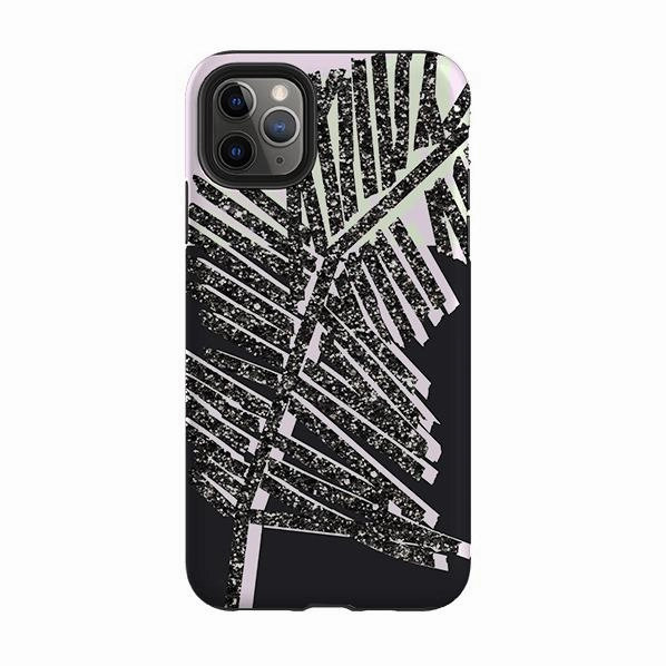 Everyday Protection Durable Build Texture iPhone Tough Case - Glitter Palm By Kitty Joseph