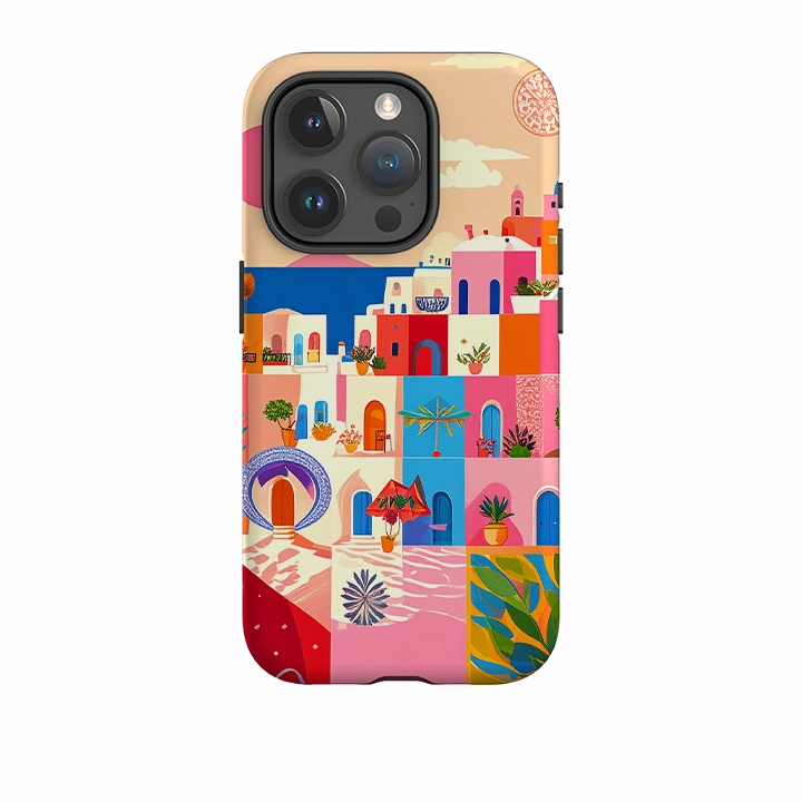 iPhone Tough Case - Greek Landscape Modern Design Texture