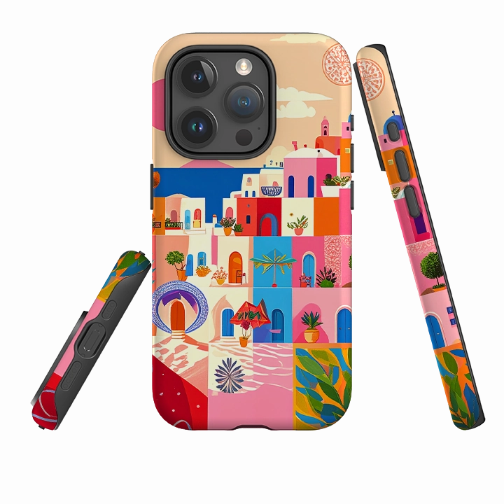 iPhone Tough Case - Greek Landscape Flexible Pattern Texture