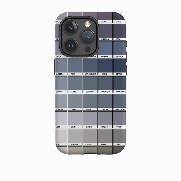 Printed Artwork iPhone Tough Case - Grey Chromology By Kitty Joseph