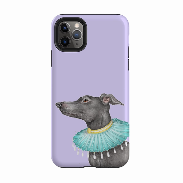 iPhone Tough Case - Greyhound By Catherine Rowe Practical Design Shock Guard