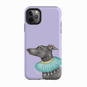 iPhone Tough Case - Greyhound By Catherine Rowe Practical Design Shock Guard