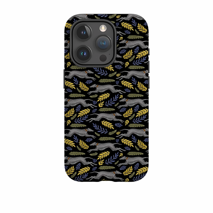 Modern Function iPhone Tough Case - Greyhound Pattern By Catherine Rowe