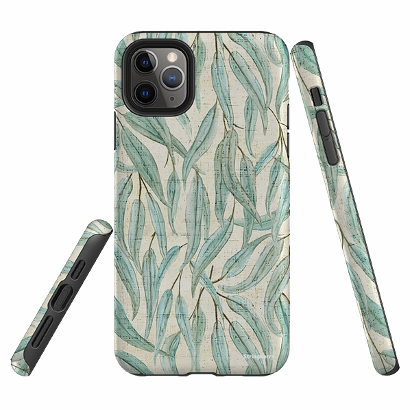 iPhone Tough Case - Gum Green By Katherine Quinn Scratch Block Durable Build Texture