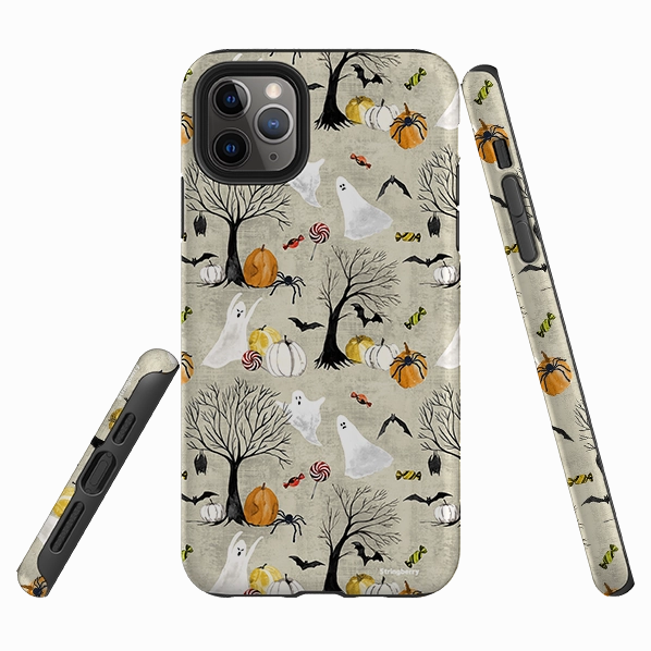 iPhone Tough Case - Halloween II By Elisabeth Haager Durable Edge Texture Hand Friendly